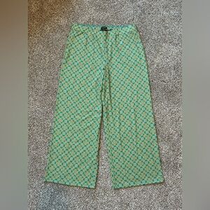 Ambernoon II Dr. Erum Ilyas SunKit Palazzo Wide Leg Pants Size Large NWT